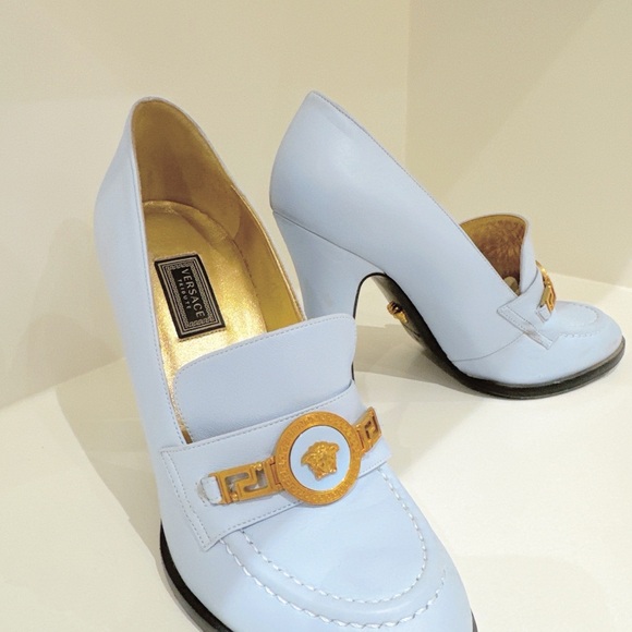Versace Light Blue Heels - Picture 4 of 5